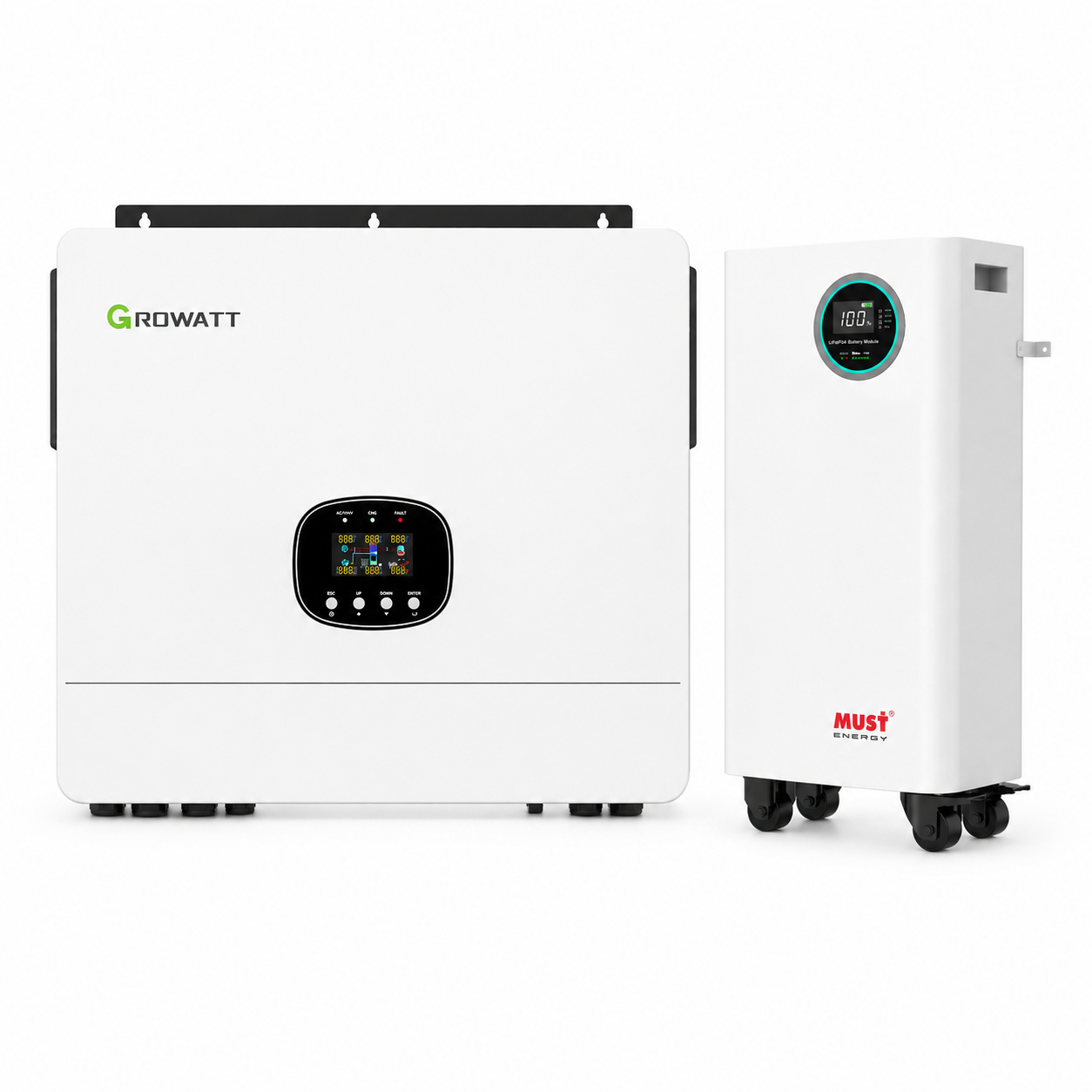 Growatt 12kW Inverter + MUST 16kWh Lithium Battery Combo