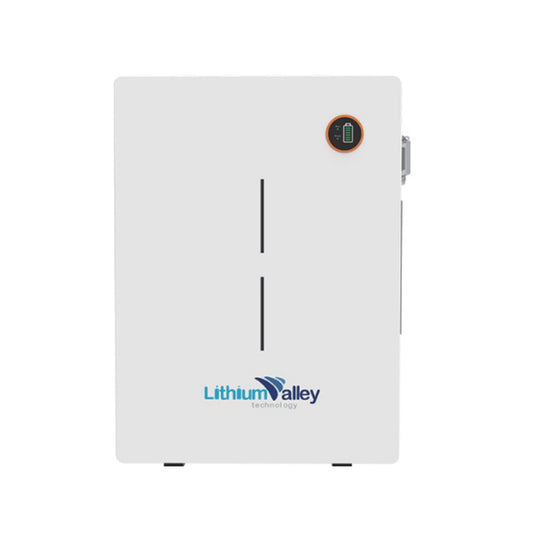 Lithium Valley 10.24kWh Wall Mounted LiFePO4 Battery | 51.2V 200Ah Solar Battery | LV-BAT-W10.24Ac