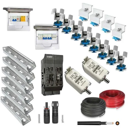 Solar Installation Kit for 6 Solar Panels System