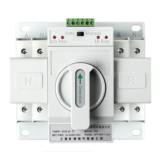 Automatic Changeover Switch 2-Pole 63A