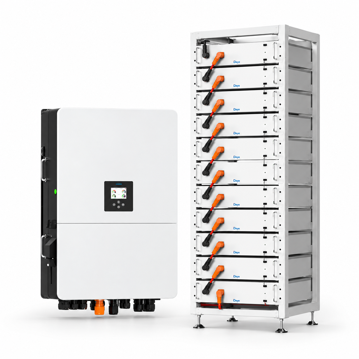 Deye 30kW 3 phase high voltage inverter with 61.44kWh BOS-G lithium battery bundle South Africa