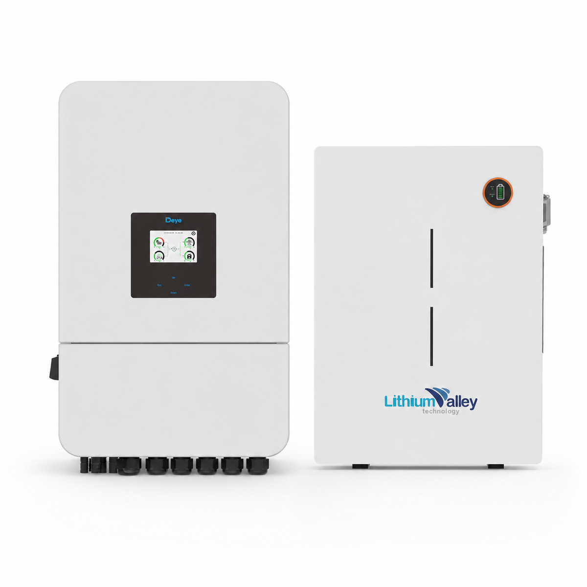 Deye 8kW Inverter + Lithium Valley 10.24kWh Battery Combo