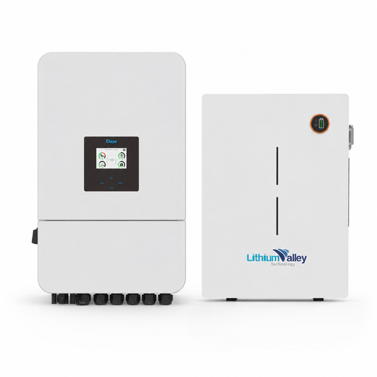Deye 8kW Inverter + Lithium Valley 10.24kWh Battery Combo