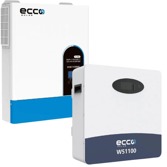 Ecco 6.2kVA Hybrid Inverter and 5.12kWh Lithium Battery Solar Combo South Africa